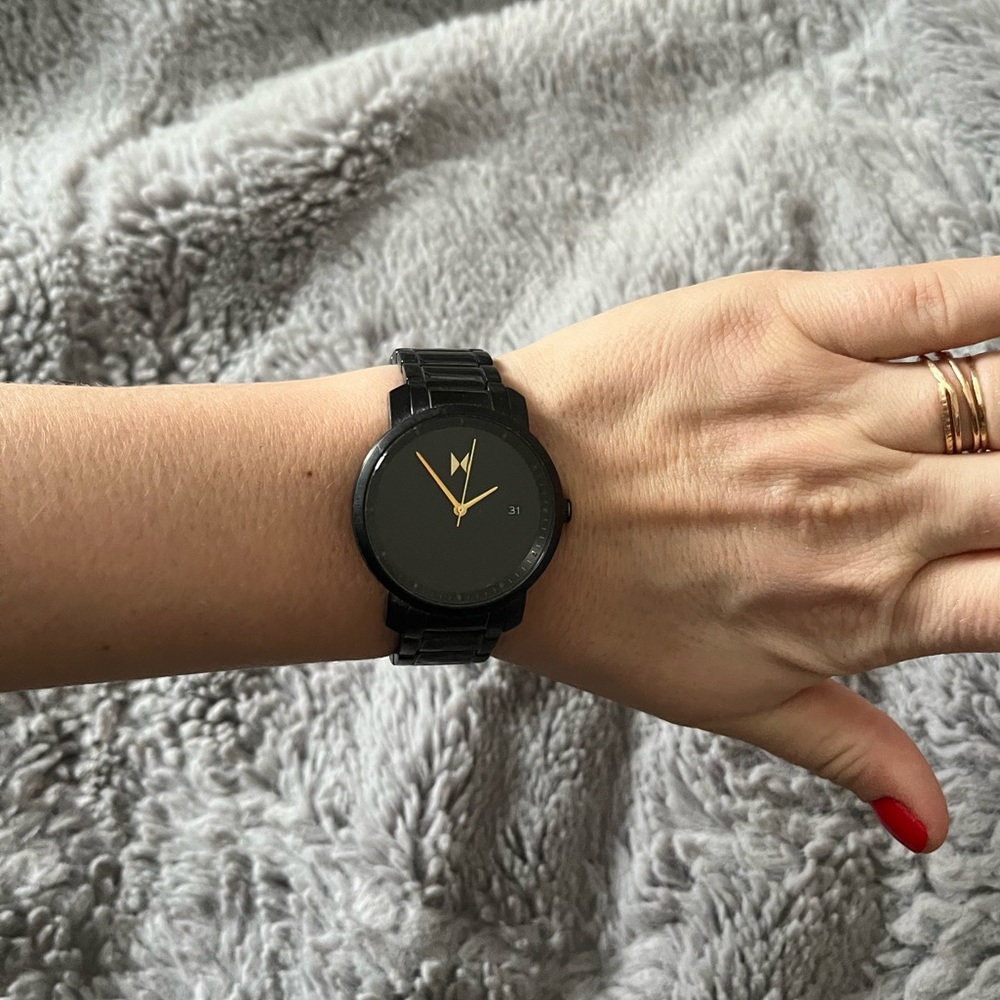 MVMT Black and Gold Watch